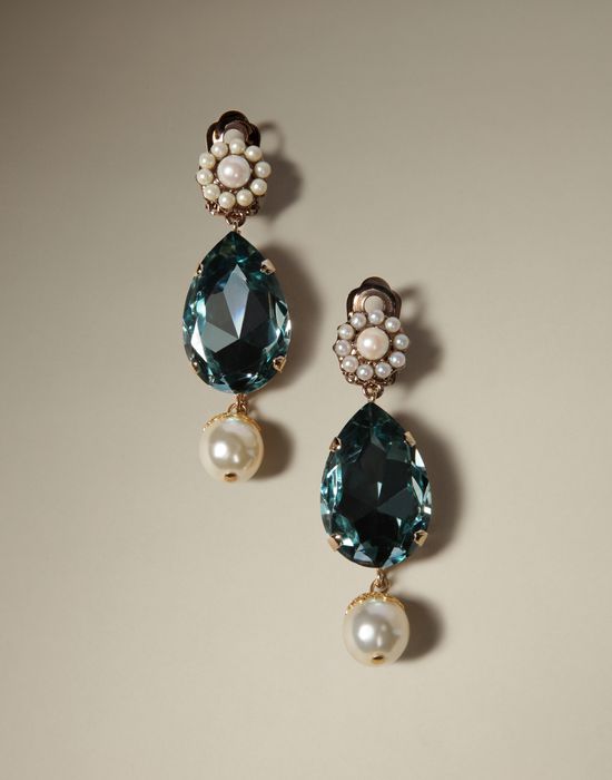 CRYSTAL CLIP ON EARRINGS - Earrings - Dolce&Gabbana - Winter 2015 CRYSTAL CLIP ON EARRINGS - Earrings - Dolce&Gabbana - Winter 2015