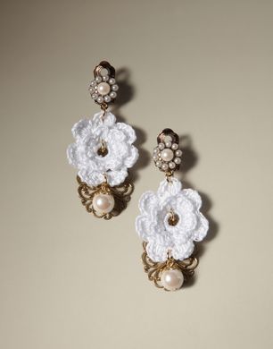 CROCHET CLIP ON EARRINGS - Earrings - Dolce&Gabbana - Winter 2014 CROCHET CLIP ON EARRINGS - Earrings - Dolce&Gabbana - Winter 2014