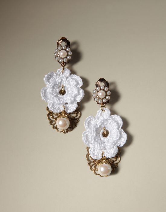 CROCHET CLIP ON EARRINGS - Earrings - Dolce&Gabbana - Winter 2014 CROCHET CLIP ON EARRINGS - Earrings - Dolce&Gabbana - Winter 2014