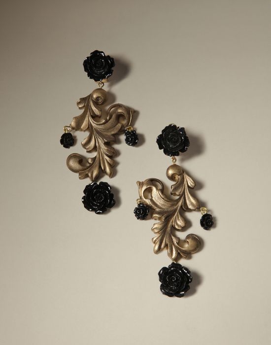 ROSES CLIP ON EARRINGS - Earrings - Dolce&Gabbana - Winter 2014 ROSES CLIP ON EARRINGS - Earrings - Dolce&Gabbana - Winter 2014