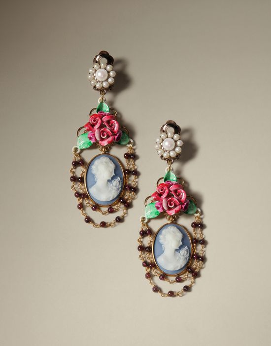 CAMEO EARRINGS - Earrings - Dolce&Gabbana - Winter 2014 CAMEO EARRINGS - Earrings - Dolce&Gabbana - Winter 2014