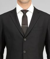 Bottega Veneta® Intrecciato Silver Tie Clip Bottega Veneta® Intrecciato Silver Tie Clip