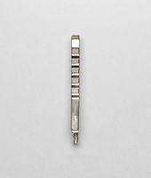 Bottega Veneta® Intrecciato Silver Tie Clip Bottega Veneta® Intrecciato Silver Tie Clip