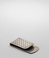 Bottega Veneta® Intrecciato Silver Money Clip Bottega Veneta® Intrecciato Silver Money Clip