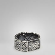 Intrecciato Oxydized Silver Ring - Ring - BOTTEGA VENETA - PE13 - 530