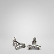 Intrecciato Silver Cufflinks - Cufflinks and tie pins - BOTTEGA VENETA - PE13 - 440