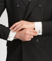 Bottega Veneta® Intrecciato Silver Cufflinks Bottega Veneta® Intrecciato Silver Cufflinks