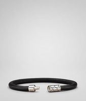Bottega Veneta® Intrecciato Silver Nappa Bracelet Bottega Veneta® Intrecciato Silver Nappa Bracelet