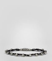 Bottega Veneta® Intrecciato Oxydized Silver Nappa Bracelet Bottega Veneta® Intrecciato Oxydized Silver Nappa Bracelet