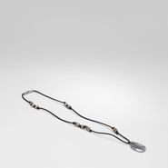 Naturale Agata Oxydized Silver Nappa Pendant - Necklace - BOTTEGA VENETA - PE13 - 325