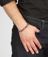 Bottega Veneta® Oxydized Silver Nappa Bracelet Bottega Veneta® Oxydized Silver Nappa Bracelet