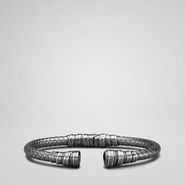 Intrecciato Oxydized Silver Bracelet - Bracelet - BOTTEGA VENETA - PE13 - 930