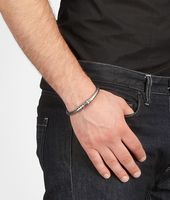 Bottega Veneta® Intrecciato Oxydized Silver Bracelet Bottega Veneta® Intrecciato Oxydized Silver Bracelet