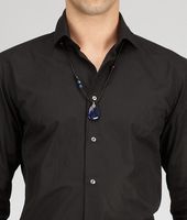 Bottega Veneta® Naturale Onice Oxydized Silver Nappa Pendant Bottega Veneta® Naturale Onice Oxydized Silver Nappa Pendant