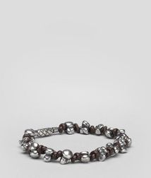 BraceletJewelleryNappa leather, SilverBrown Bottega Veneta®