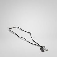 Cuir Oxydized Silver Nappa Pendant - Necklace - BOTTEGA VENETA - PE13 - 490