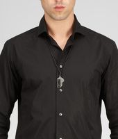 Bottega Veneta® Cuir Oxydized Silver Nappa Pendant Bottega Veneta® Cuir Oxydized Silver Nappa Pendant