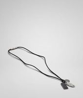 Bottega Veneta® Cuir Oxydized Silver Nappa Pendant Bottega Veneta® Cuir Oxydized Silver Nappa Pendant