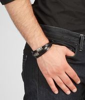 Bottega Veneta® Cuir Oxydized Black Silver Bracelet Bottega Veneta® Cuir Oxydized Black Silver Bracelet