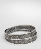 Bottega Veneta® Intrecciato Antique Silver Bracelet Bottega Veneta® Intrecciato Antique Silver Bracelet