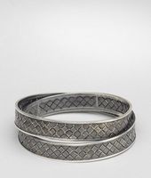 Bottega Veneta® Intrecciato Antique Silver Bracelet Bottega Veneta® Intrecciato Antique Silver Bracelet