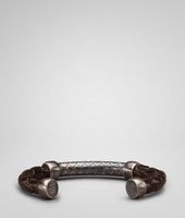 Bottega Veneta® Intrecciato Silver Nappa Bracelet Bottega Veneta® Intrecciato Silver Nappa Bracelet