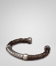 BraceletJewelryNappa leather, 925/1000 silverBrown Bottega Veneta®