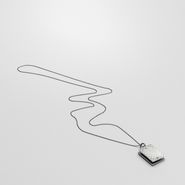 Intrecciato Oxydized Silver Pendant - Necklace - BOTTEGA VENETA - PE13 - 390
