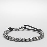 Nero Oxydized Silver Nappa Bracelet - Bracelet - BOTTEGA VENETA - PE13 - 380