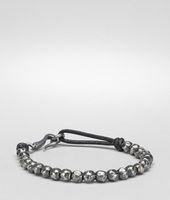 Bottega Veneta® Nero Oxydized Silver Nappa Bracelet Bottega Veneta® Nero Oxydized Silver Nappa Bracelet