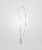 Bottega Veneta® Intrecciato Oxydized Silver Pendant Bottega Veneta® Intrecciato Oxydized Silver Pendant