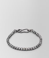 Bottega Veneta® Intrecciato Oxydized Silver Bracelet Bottega Veneta® Intrecciato Oxydized Silver Bracelet