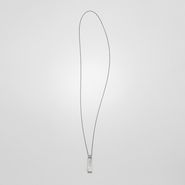 Intrecciato Oxydized Silver Pendant - Necklace - BOTTEGA VENETA - PE13 - 330