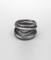 Bottega Veneta® Intrecciato Oxydized Ring Bottega Veneta® Intrecciato Oxydized Ring