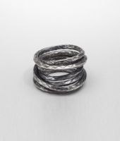 Bottega Veneta® Intrecciato Oxydized Ring Bottega Veneta® Intrecciato Oxydized Ring