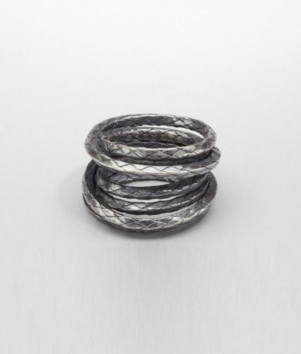 BOTTEGA VENETA - Intrecciato Oxydized Ring