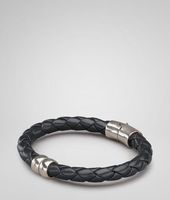 Bottega Veneta® Intrecciato Silver Nappa Bracelet Bottega Veneta® Intrecciato Silver Nappa Bracelet