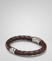 Bottega Veneta® Intrecciato Silver Nappa Bracelet Bottega Veneta® Intrecciato Silver Nappa Bracelet