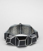 Bottega Veneta® Enamelled Antique Silver Bracelet Bottega Veneta® Enamelled Antique Silver Bracelet