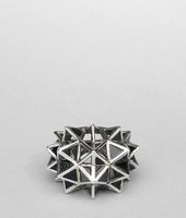 Bottega Veneta® Enamelled Antique Silver Ring Bottega Veneta® Enamelled Antique Silver Ring