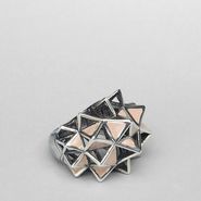 Enamelled Antique Silver Ring - Ring - BOTTEGA VENETA - PE13 - 620