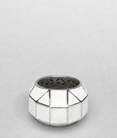 Bottega Veneta® Enamelled Antique Silver Ring Bottega Veneta® Enamelled Antique Silver Ring