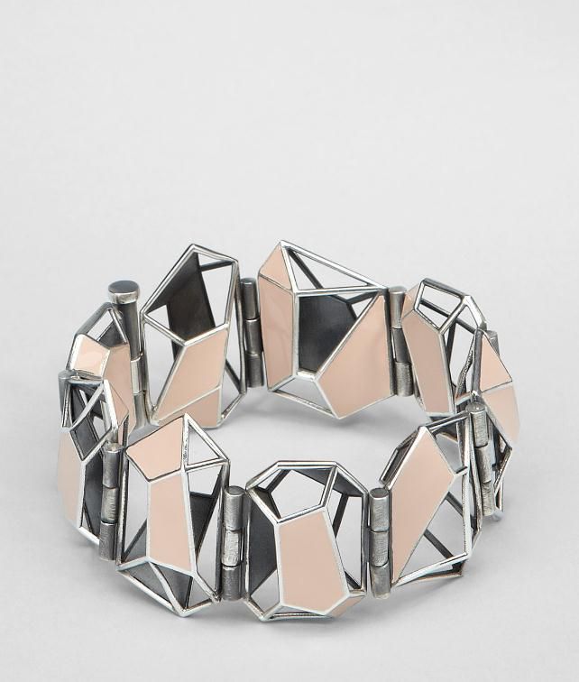 BOTTEGA VENETA Enamelled Antique Silver Bracelet Bracelet D fp