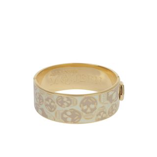 ALEXANDER MCQUEEN, Bracelet, Enamel Skull Clasp Bangle