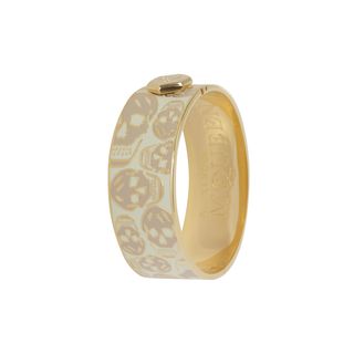 ALEXANDER MCQUEEN, Bracelet, Enamel Skull Clasp Bangle