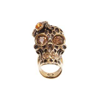 ALEXANDER MCQUEEN, Ring, Honeycomb Skull Cocktail Ring