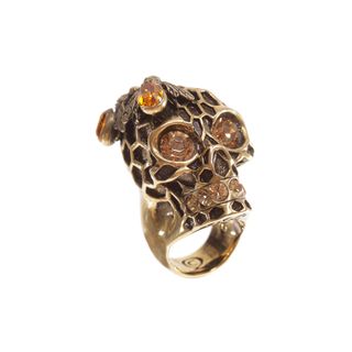 ALEXANDER MCQUEEN, Ring, Honeycomb Skull Cocktail Ring