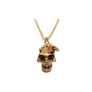 ALEXANDER MCQUEEN, Necklace, Crystal Bee and Skull Cocktail Pendant