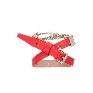 ALEXANDER MCQUEEN, Bracelet, Skull Chain Double Wrap Bracelet
