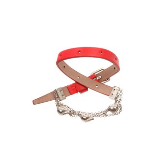ALEXANDER MCQUEEN, Bracelet, Skull Chain Double Wrap Bracelet
